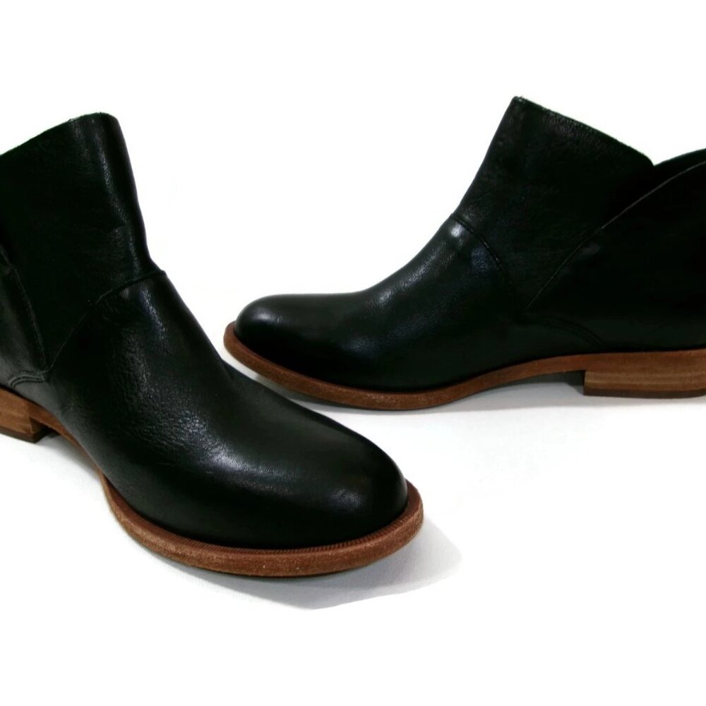 Kork Ease Ryder Womens Black Leather Ankle Boots Booties Shoes Size 9.5 M